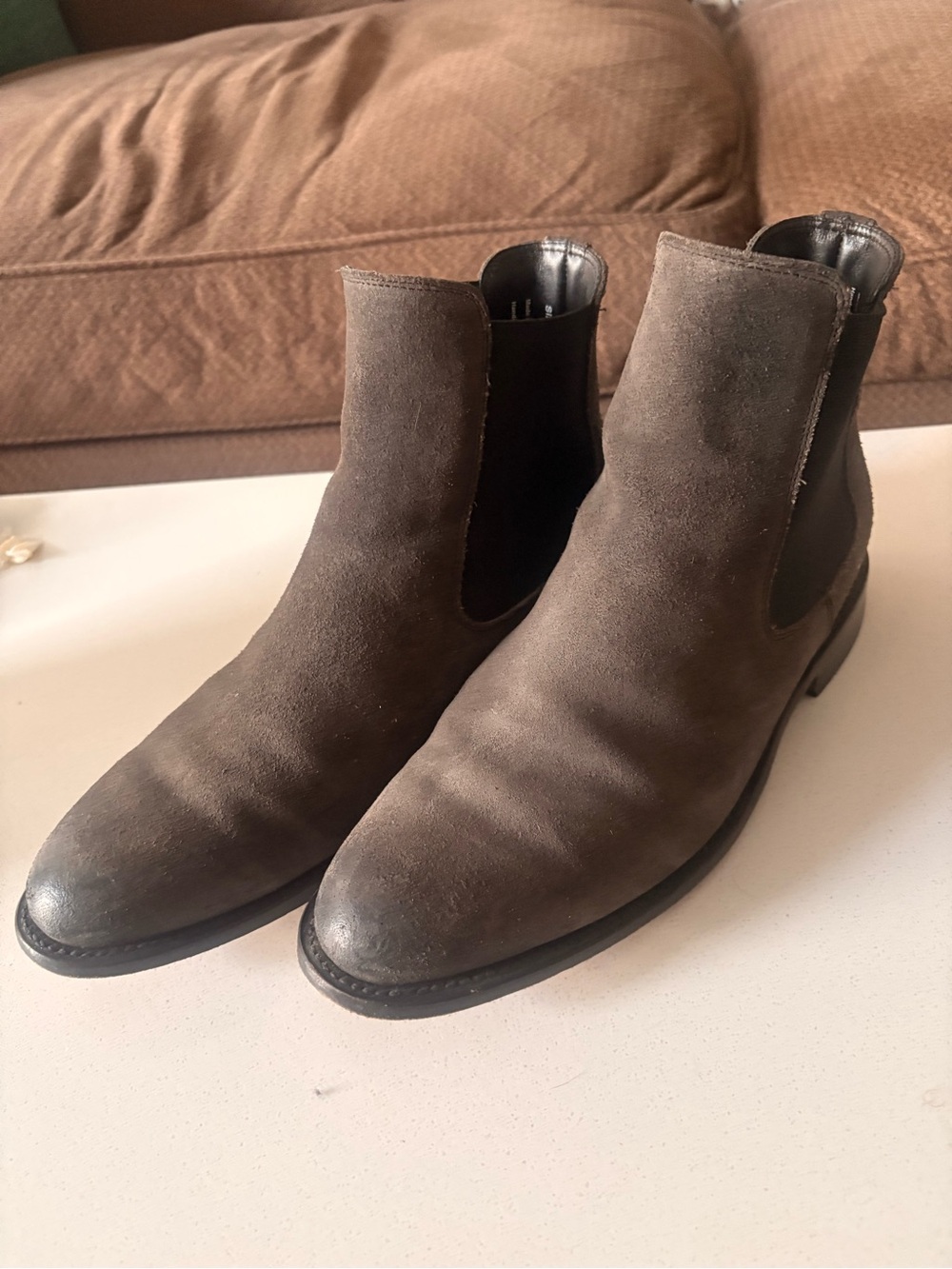 Thursday Boot Company Brown Suede Chelsea Boots